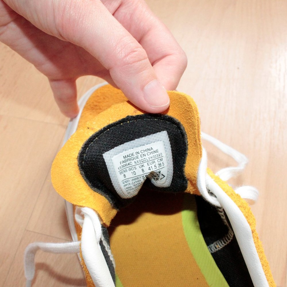 Converse One Stars - Yellow Womens AU 10 - Picture 3 of 6